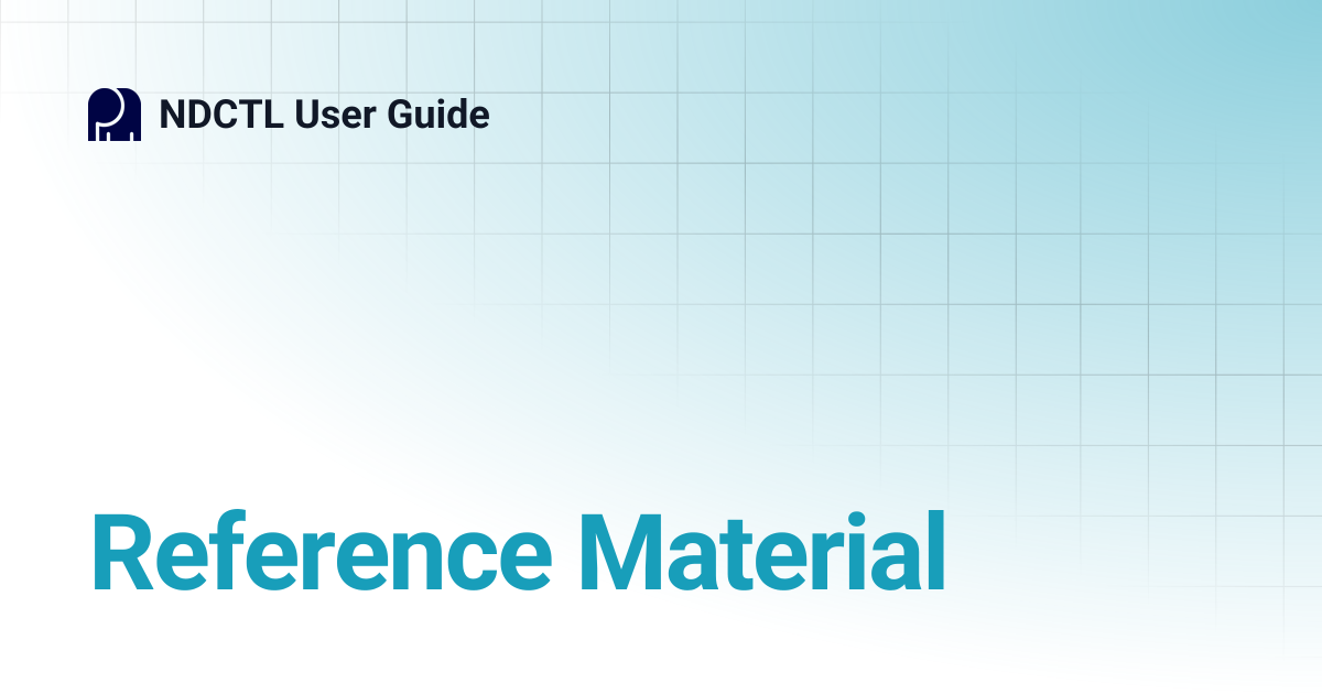 Reference material ndctl user guide